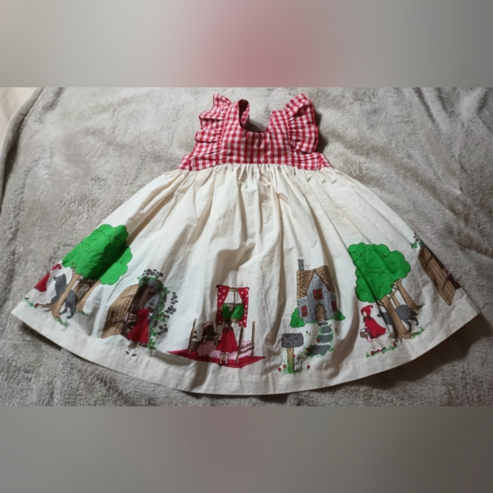 Eleanor Rose Little Red Riding Hood Size 3/4 Lacey Dress